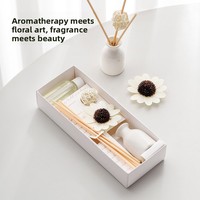 Diffuseur de parfum en céramique naturel longue durée, kit d'huiles aromatiques avec bâtonnets en rotin pour chambre à coucher, décoration intérieure, cadeau