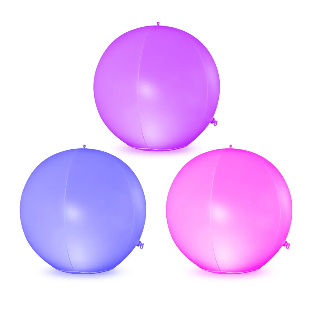 Ballons lumineux Led pour fête, éclairage de jardin rond, charge, télécommande, éclairage de piscine, ballon de plage Ip68