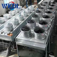 WKDL grand refroidisseur d'air en acier inoxydable avec conduit d'air