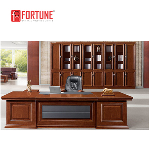 Escritorio <span class=keywords><strong>de</strong></span> oficina <span class=keywords><strong>de</strong></span> lujo VIP grande liso clásico antiguo (FOH-B7B281) - Product Image 6