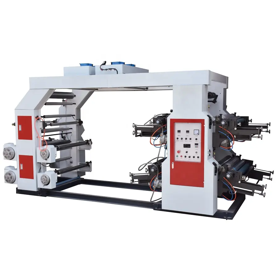 High quality speed 2/4/6/8 color flexo printing machine factory price for plastic film non woven paper