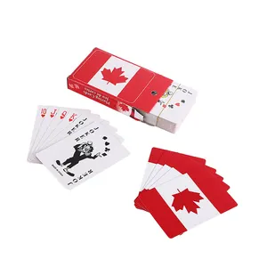 诺新新设计定制桌游戏美国葡萄牙美国加拿大国旗筹码14g扑克牌套装