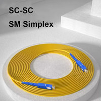 FTTH SC-SC serat optik G657a2 kabel Jumper Mode tunggal kabel Patch serat optik
