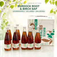 Mélange de Boissons Naturelles à Base de Jus de Bouleau et de Racine de Kudzu, Thé Végétal, Bien-être, Café, Bureau, Doux, Brut, OEM, Écorce, Vrac, Boîte de 6 Coupes