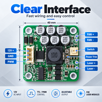 Module de circuit imprimé (PCB) de pilote laser bleu haute puissance ZhonNa TTL PWM pour équipement d'alignement de roues et accessoires