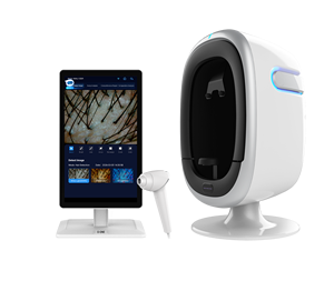 Analizador de Piel y Cuero Cabelludo 3D con IA 2 en 1, Máquina Facial con Escaneo de 9 Imágenes, Detector de Humedad de Acero Inoxidable ABS - Product Image 4