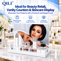 Présentoir de Comptoir en Acrylique pour Cosmétiques et Maquillage, Conception Personnalisée OEM pour Usine, Présentoirs de Parfums et Soins de la Peau
