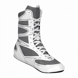 DM Pro Male <b>Boxing</b> Footwear Breathable Lace-Up Triple Mesh Synthetic Leather Wear-Resistant Grip Sole Lightweight Ready to Ship - Product Image 1