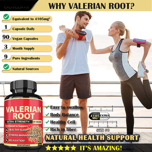 Capsules d'extrait de racine de valériane biologique pure pour un sommeil sain et une meilleure réponse au stress chez les adultes et les adolescents – Favorise une pensée positive - Product Image 4