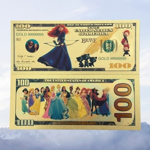 Nouvelles billes de banque américaines « Princesse » 2026 plaquées or 24 carats pour collection - Product Image 5