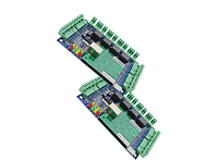 Sistema de Panel de Control de Acceso de Red TCP/IP Wiegand de 26 Puertos, Simple, Doble o Cuádruple, Material ABS, Cerradura Magnética Negra, Lector de Tarjetas Metálico