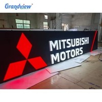 Papan Nama Toko Luar Ruangan, Huruf Timbul, Signage Custom, Logo LED Menyala, Papan Tanda 3D, Letrero Luminoso untuk Gedung