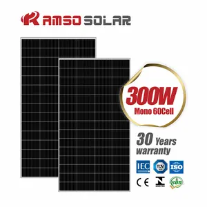 지붕 전원 공급 장치 제조 홈 350W 320W 300 와트 태양 전지 패널 300 와트 집에 태양 전지판이있는