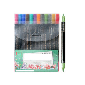 Juego de 24 Rotuladores Metálicos de Doble Punta, Rotuladores Artísticos para Papel Negro - Product Image 5