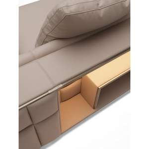 लक्जरी इतालवी सुरुचिपूर्ण अनुदैर्ध्य सोफे लिविंग रूम सोफा सेट फर्नीचर लाउंज सोफा फर्नीचर लाउंज सोफा निर्माण - Product Image 4