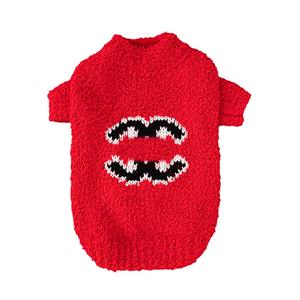 गर्म बिक्री लक्जरी ग्रीष्मकालीन पालतू स्वेटर छोटे मध्यम आकार के कुत्ते के कपड़े हुडी ट्रेंडी प्रिंट उच्च लोच मोटी डिजाइन - Product Image 6