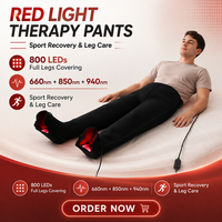Enveloppement de jambe pour la thérapie par lumière rouge VU Sports Injury Recovery, 660nm 850nm 940nm, pantalon de thérapie infrarouge LED pour soulager la douleur des tissus profonds