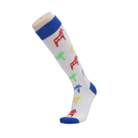 Fabrication de chaussettes avec logo personnalisé, chaussettes de compression pour hommes et femmes, chaussettes en coton mi-hautes, chaussettes de compression personnalisées pour le sport et la course à pied