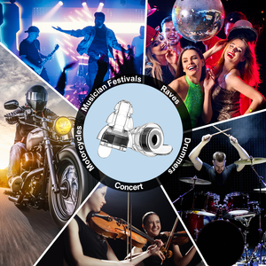2 Pairs 24db High Fidelity <b>Concerts</b> Earplugs Hearing Protection Tapones Oidos Noise Reduction Silicone <b>Ear</b> <b>Plugs</b> - Product Image 6