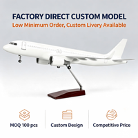Modelo de Avión de Resina OEM a Escala 1:85 1:100 de 47 cm, A380 A350 A320 A320 B747 B737 B777, Modelo de Avión Airbus