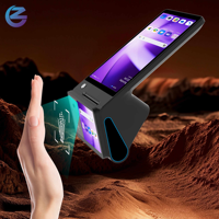 Terminal de contrôle d'accès pliable à double écran avec reconnaissance palmaire, écran tactile, interface NFC RFID, OEM ODM