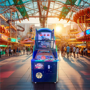 Customized street basketball <b>game</b> Adjustable difficulty basketball <b>arcade</b> Sports folding basketball <b>machine</b> Auto ball return - Product Image 5