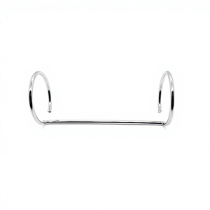 2 anillos de metal plateado 38x83mm anillo de carpeta de álbum de recortes de calendario de hojas sueltas - Product Image 2
