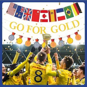 Vente en gros de bannières de décoration personnalisées de haute qualité pour tous les sports du monde entier, drapeau en ficelle 14x21cm - Product Image 6