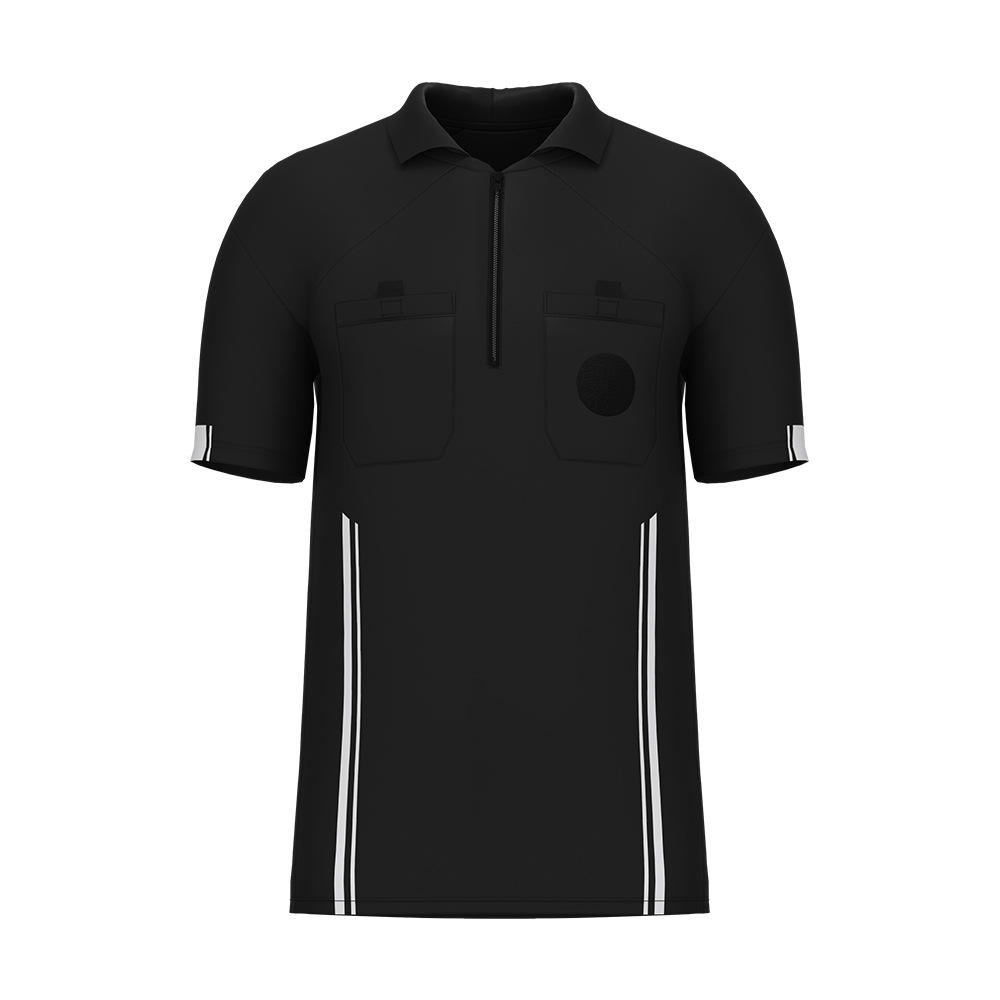 Uniforme arbitro manica corta nera