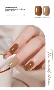 22 colores estilo japonés UV Gel esmalte de uñas 112 colores de moda botella de lujo embalaje salón de uñas estilo francés fabricante - Product Image 6