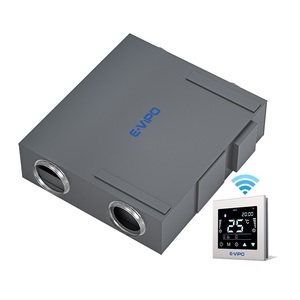 Sistema HVAC de Ahorro de Energía <span class=keywords><strong>HRV</strong></span>/ERV Montado en el Techo, 96% de Eficiencia, Motor EC, Intercambiador de Calor Rectangular, Diseño Gráfico para el Hogar - Product Image 1