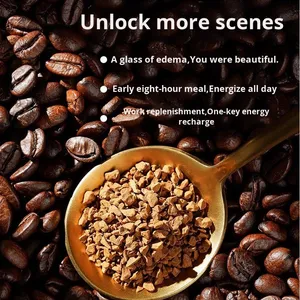American Instant Freeze-Dried <strong>Coffee</strong> <strong>Granules</strong> 0 Fat 0 Sucrose Concentrated Black Acidic Taste Chocolate Flavor Bulk Packaging - Product Image 4