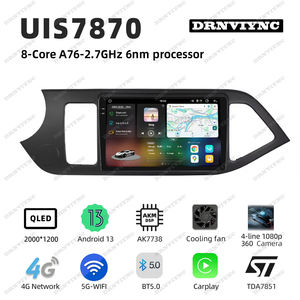 Radio de Coche 2K 7870 8 Núcleos Android 13, Pantalla Estéreo con Carplay, Cámara 360, Reproductor de Audio GPS para <span class=keywords><strong>KIA</strong></span> Morning <span class=keywords><strong>Picanto</strong></span> 2012 - 2016 - Product Image 2