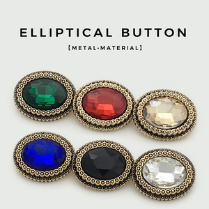 Nút đồng cổ hình bầu dục Bass đen bao phủ nút kim loại Shank với dịch vụ tùy chỉnh - Product Image 1