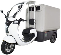 Congélateur portable à trois portes de 990 L, en rotomoulage, pour la chaîne du froid, boîte de stockage alimentaire pour camionnette/tricycle réfrigéré