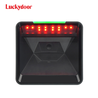 Luckydoor 2d dessktop二维码扫描仪全向码条形码阅读器pdf有线usb条形码扫描仪