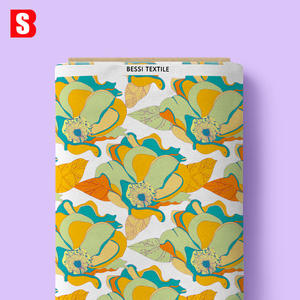 Bessi <span class=keywords><strong>2025</strong></span> Mới Thời Trang 100% Hữu Cơ Cotton Tự Do Cotton Vải Hoa Thiết Kế In Cho Phụ Nữ Của Trẻ em' Túi Áo Sơ Mi Đồ Chơi - Product Image 3