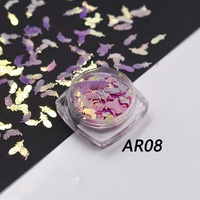 Paillettes Ultra Sottili Iridescenti a Forma di Foglia, Glitter Sfuso per Stampa di Precisione, Resina Epossidica, Silicone, Materiale Grezzo per Giocattoli