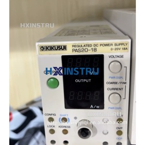 Kikusui แหล่งจ่ายไฟ DC ควบคุม PAS20-18 0-20V 18A ทดสอบแล้วใช้ H - Product Image 1