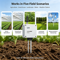 Capteur d'humidité et de température du sol LoRaWAN avec sonde SUS304, autonomie de 3 ans pour l'irrigation agricole intelligente