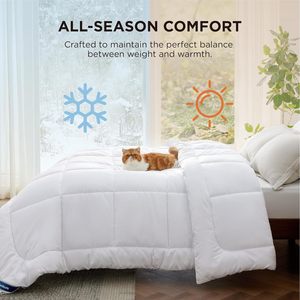 Bedsure Comforter Duvet Insert Queen Size Down Alternative All Season <b>Bedding</b> With 8 Tabs - Product Image 4