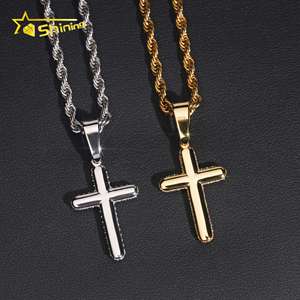 Bijoux Hip Hop Pendentif en argent 925 Charms Pass Diamond Tester Pendentif croix Moissanite entièrement glacé - Product Image 5