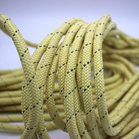 Corde de Poi en Aramide Tressée 100% Pure, 3/8 Pouce (10mm), Poids Moyen, Ignifuge, pour Jonglage, Flow Art et Staff (pour garçons)