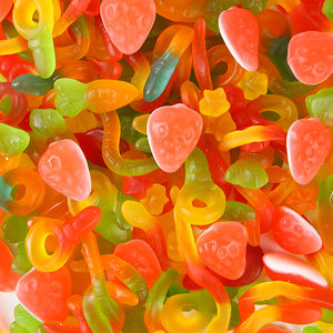 Bonbons gélifiés acidulés en vrac, vente en gros personnalisée, bonbons gélifiés aux saveurs de fruits, halal - Product Image 2