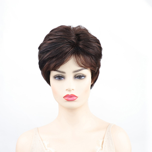 <span class=keywords><strong>Peluca</strong></span> de moda para mujer, estilo <span class=keywords><strong>abuela</strong></span>, color gris, sin pegamento, para cosplay, venta al por mayor de fábrica, estilo europeo y americano - Product Image 1