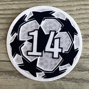 Badge de football thermocollant pour <span class=keywords><strong>maillot</strong></span> de club de football, <span class=keywords><strong>flocage</strong></span> 3D, <span class=keywords><strong>patch</strong></span> floqué personnalisé UCL Tatami - Product Image 3