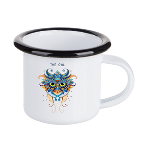 Carino logo personalizzato stampa tazza di caffè smalto per gli amici e regalo di festa - Product Image 3