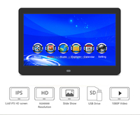 PROS Smart 10 "Digitaler Bilderrahmen Full HD 1080P Display Video Digitaler Foto rahmen Hintergrund musik USB SD Slot Kalender Alarm