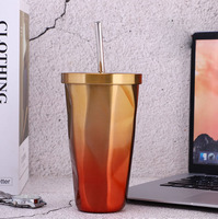 Gobelet isotherme à double paroi sous vide HZ 16 oz avec ouvre-bouteille en acier inoxydable