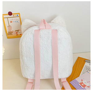Mignon <span class=keywords><strong>petit</strong></span> <span class=keywords><strong>sac</strong></span> à <span class=keywords><strong>dos</strong></span> en peluche à fourrure mignon fille <span class=keywords><strong>sac</strong></span> ma mélodie <span class=keywords><strong>sac</strong></span> à fourrure loisirs <span class=keywords><strong>sac</strong></span> à <span class=keywords><strong>dos</strong></span> quotidien cartable cartable rose - Product Image 3
